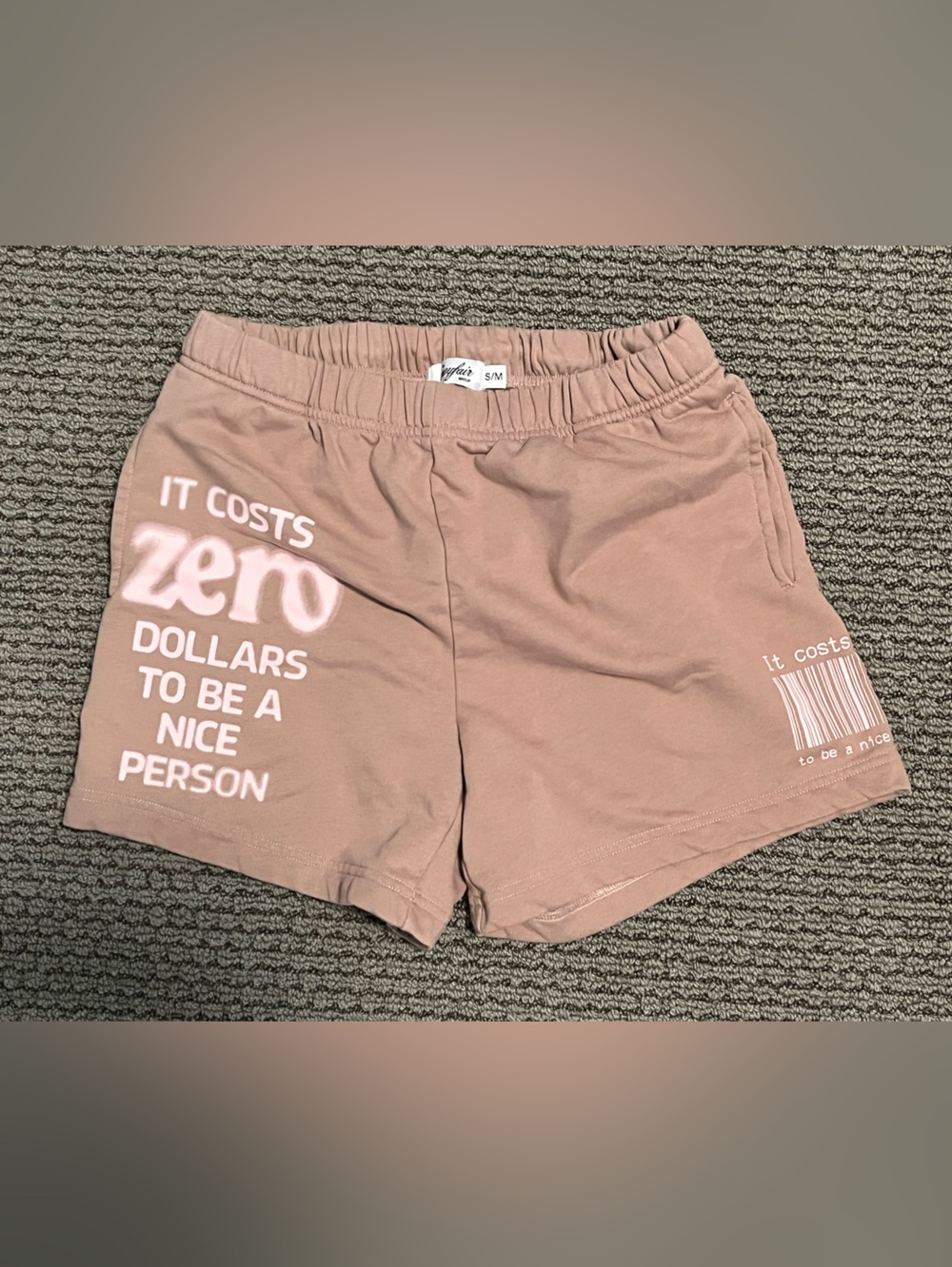 Mayfair Group 😻(Sz S/M) with 'It Costs Zero' Print